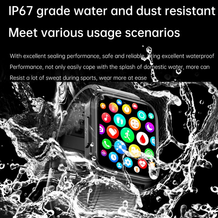 ET540 1.91 inch IP67 Waterproof Silicone Band Smart Watch, Support ECG / Non-invasive Blood Gluco...
