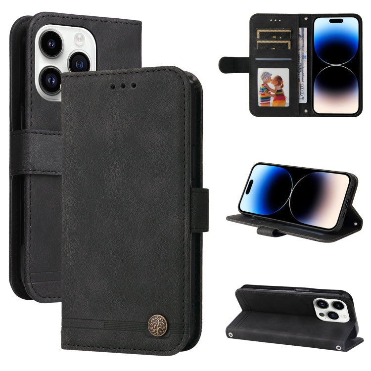Skin Feel Life Tree Leather Phone Case