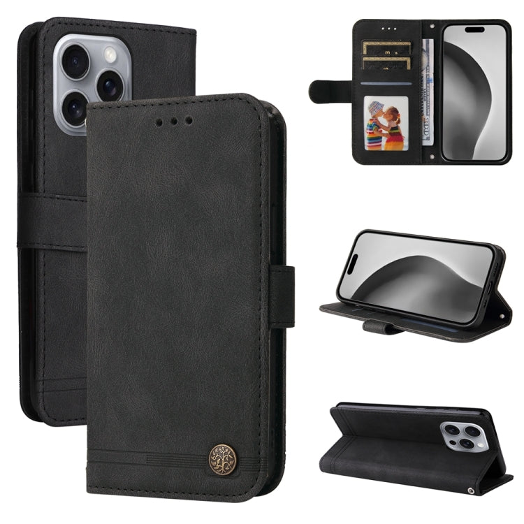 Skin Feel Life Tree Leather Phone Case