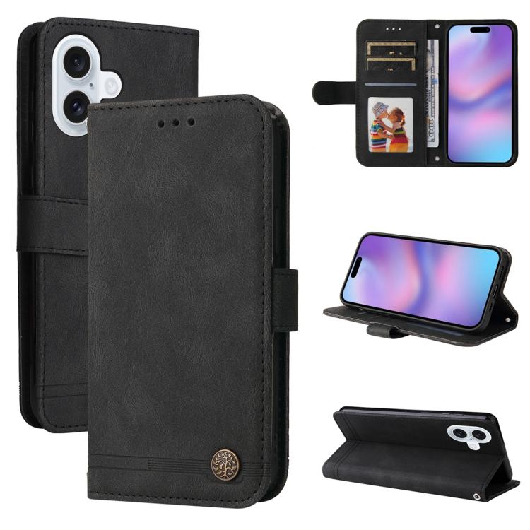 Skin Feel Life Tree Leather Phone Case