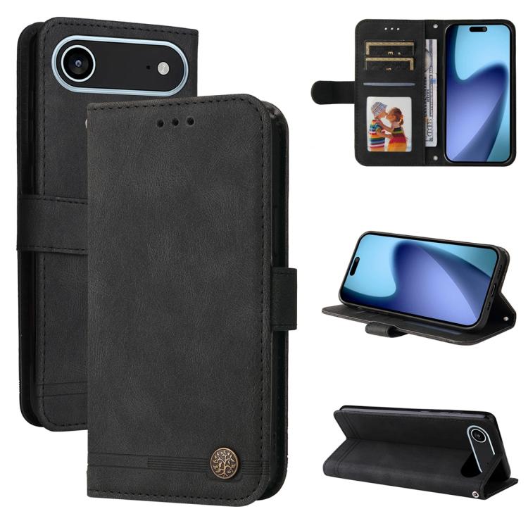 Skin Feel Life Tree Leather Phone Case