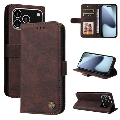 Skin Feel Life Tree Leather Phone Case