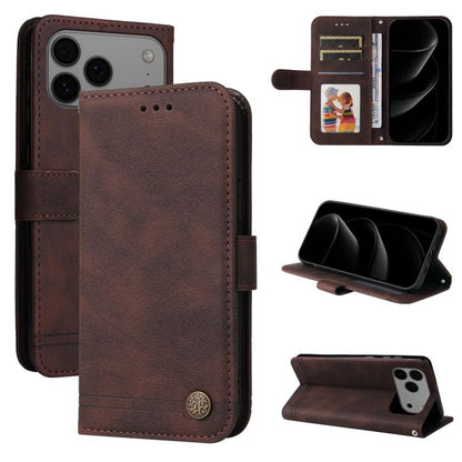 Skin Feel Life Tree Leather Phone Case
