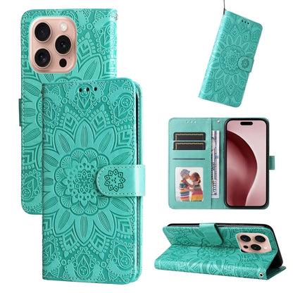 Embossed Sunflower Leather Phone Case