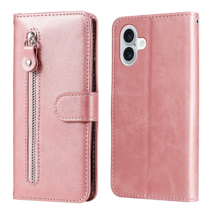Fashion Calf Texture Zipper Leather Phone Case