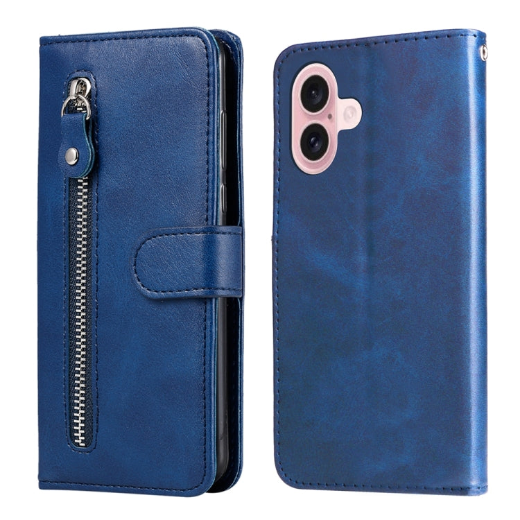 Fashion Calf Texture Zipper Leather Phone Case