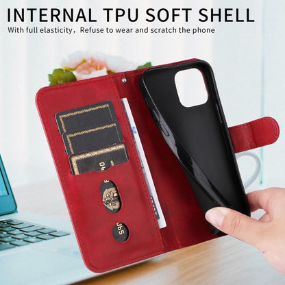 Fashion Calf Texture Zipper Leather Phone Case