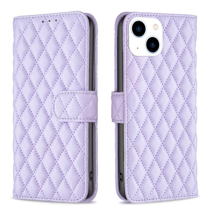 Diamond Lattice Wallet Flip Leather Phone Case