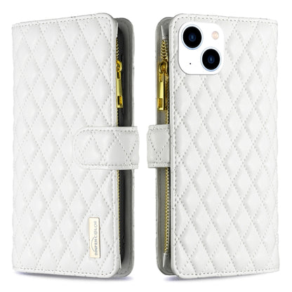 Diamond Lattice Zipper Wallet Leather Flip Phone Case