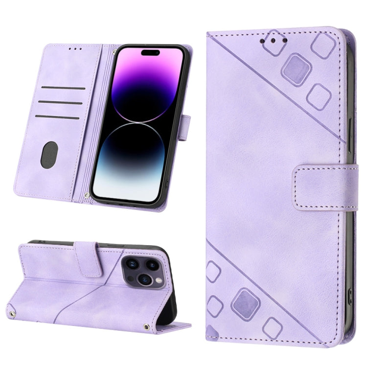 Skin-feel Embossed Leather Phone Case