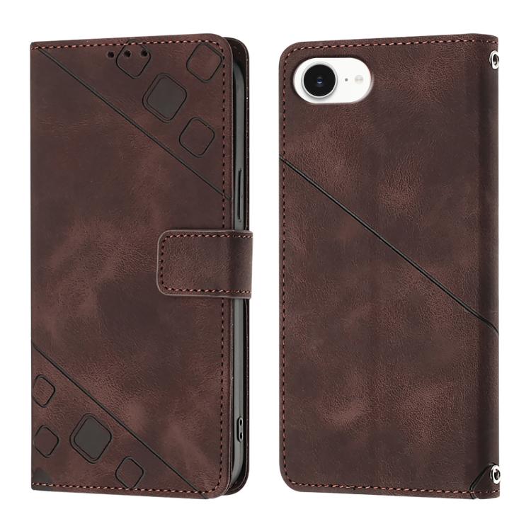 Skin-feel Embossed Leather Phone Case