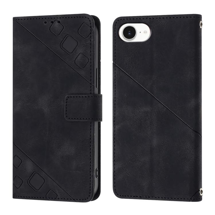Skin-feel Embossed Leather Phone Case