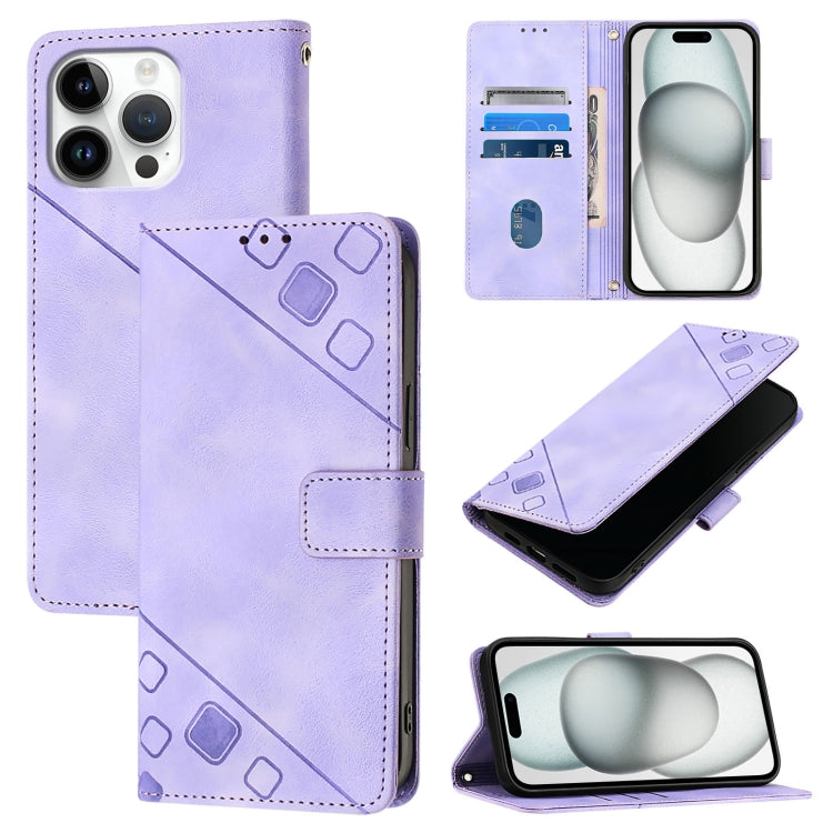Skin-feel Embossed Leather Phone Case
