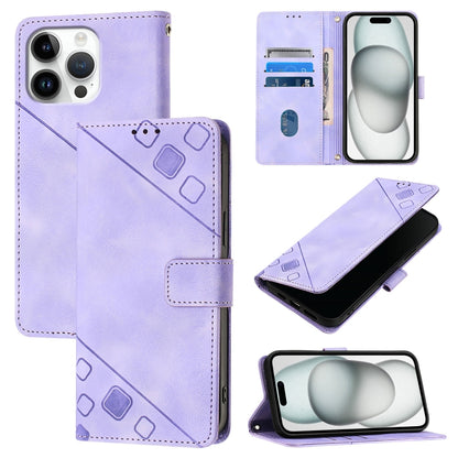 Skin-feel Embossed Leather Phone Case