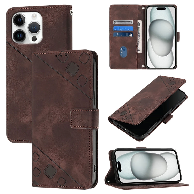 Skin-feel Embossed Leather Phone Case