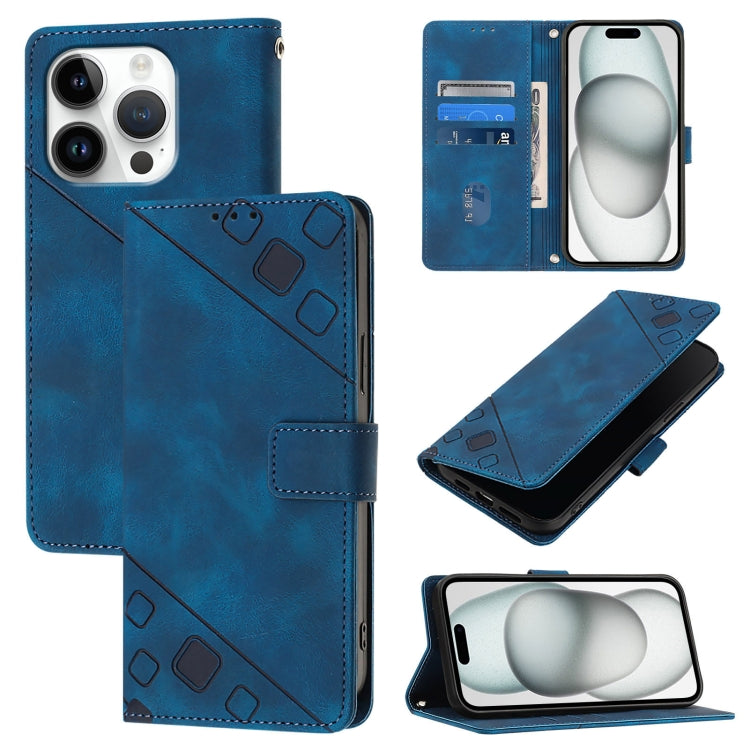 Skin-feel Embossed Leather Phone Case