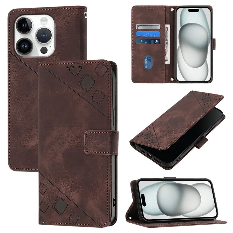 Skin-feel Embossed Leather Phone Case