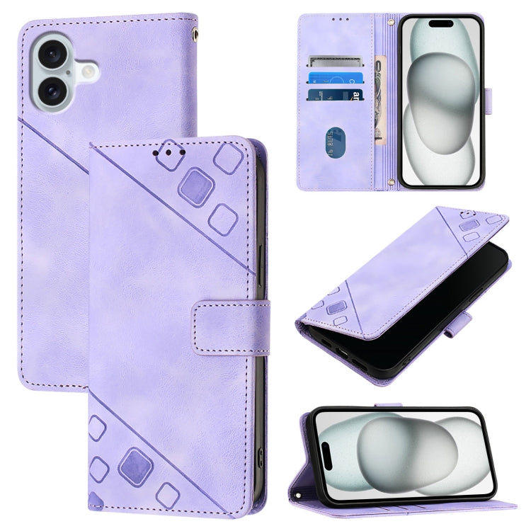 Skin-feel Embossed Leather Phone Case