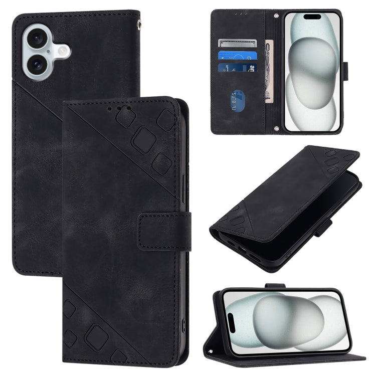 Skin-feel Embossed Leather Phone Case