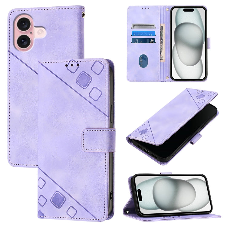 Skin-feel Embossed Leather Phone Case