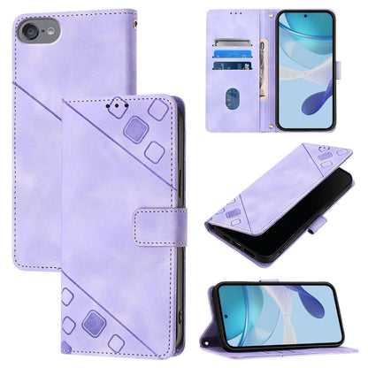 Skin-feel Embossed Leather Phone Case