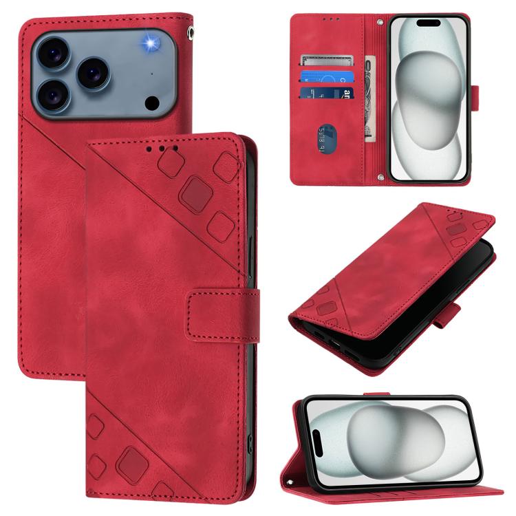 Skin-feel Embossed Leather Phone Case