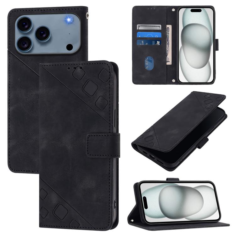 Skin-feel Embossed Leather Phone Case