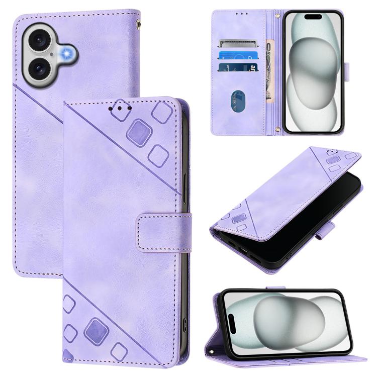 Skin-feel Embossed Leather Phone Case