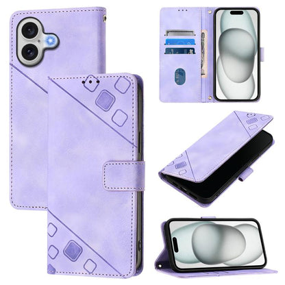Skin-feel Embossed Leather Phone Case