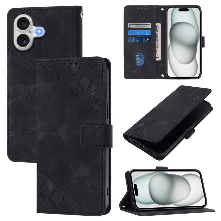 Skin-feel Embossed Leather Phone Case