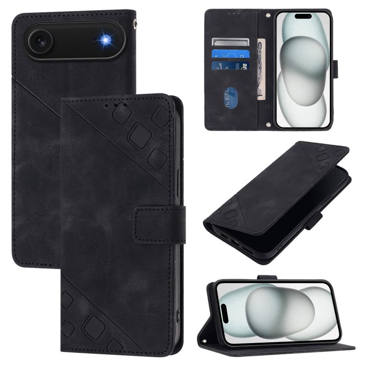 Skin-feel Embossed Leather Phone Case
