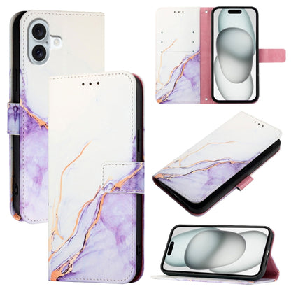 PT003 Marble Pattern Flip Leather Phone Case