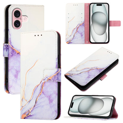 PT003 Marble Pattern Flip Leather Phone Case