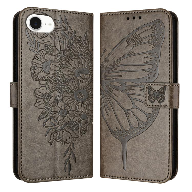 Embossed Butterfly Leather Phone Case