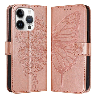 Embossed Butterfly Leather Phone Case