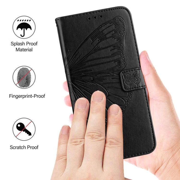 Embossed Butterfly Leather Phone Case