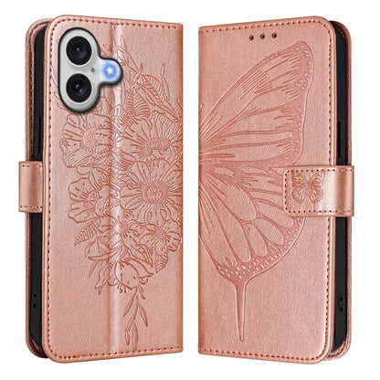 Embossed Butterfly Leather Phone Case