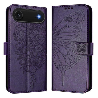 Embossed Butterfly Leather Phone Case