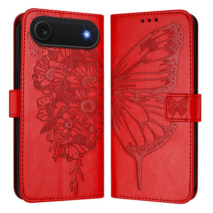 Embossed Butterfly Leather Phone Case