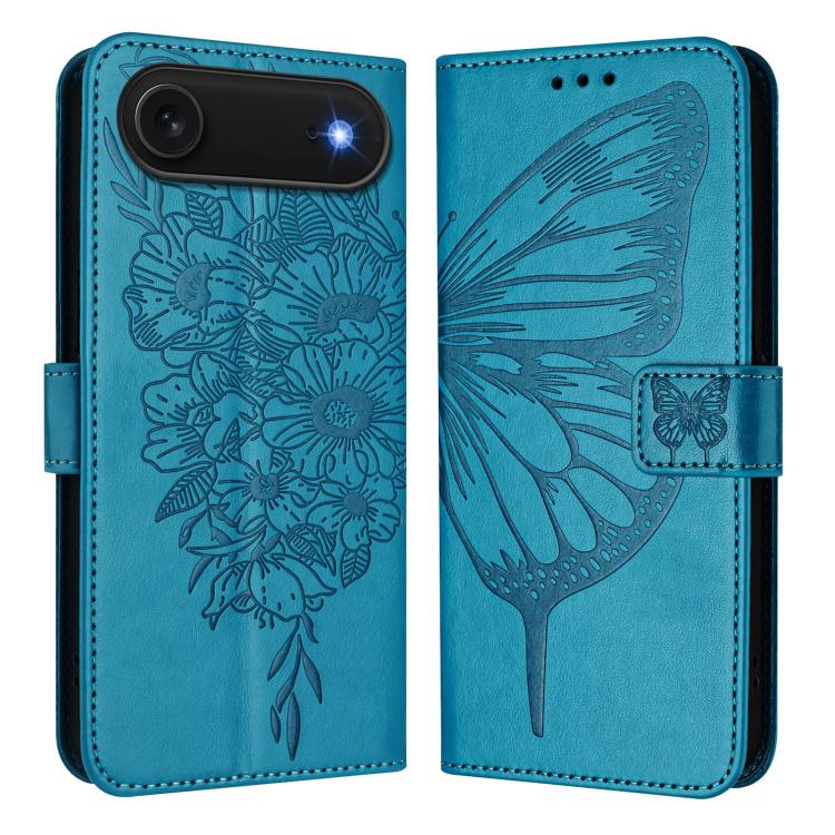 Embossed Butterfly Leather Phone Case