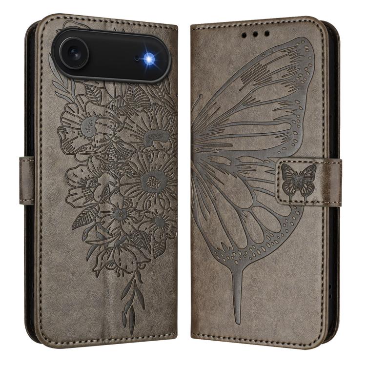 Embossed Butterfly Leather Phone Case