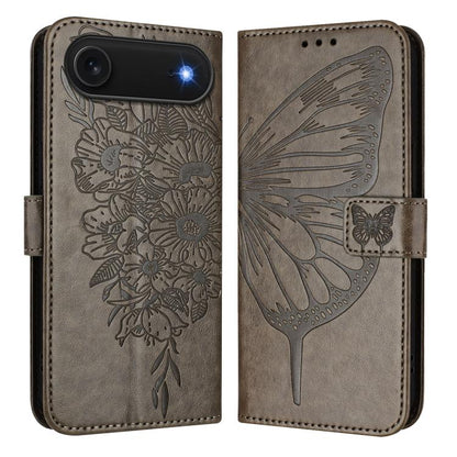 Embossed Butterfly Leather Phone Case