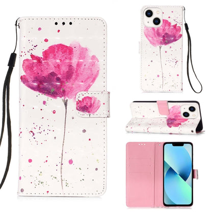 3D Painting Horizontal Flip Leather Phone Case