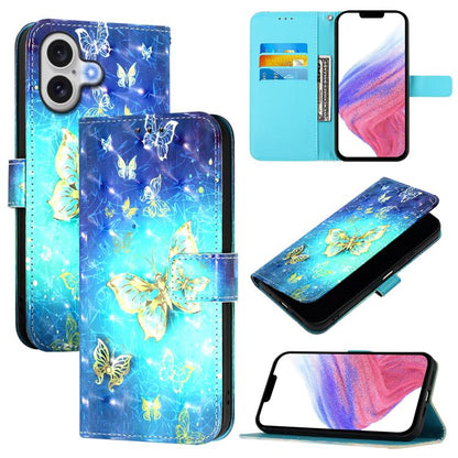 3D Painting Horizontal Flip Leather Phone Case