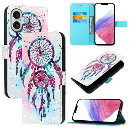 3D Painting Horizontal Flip Leather Phone Case