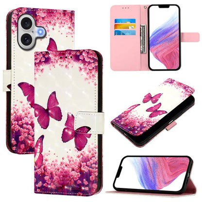 3D Painting Horizontal Flip Leather Phone Case