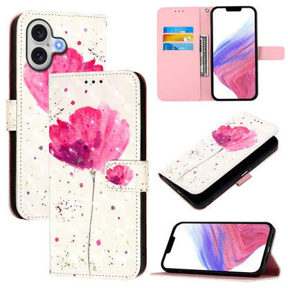 3D Painting Horizontal Flip Leather Phone Case