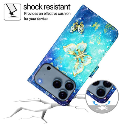 3D Painting Horizontal Flip Leather Phone Case