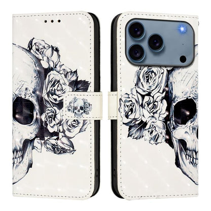 3D Painting Horizontal Flip Leather Phone Case