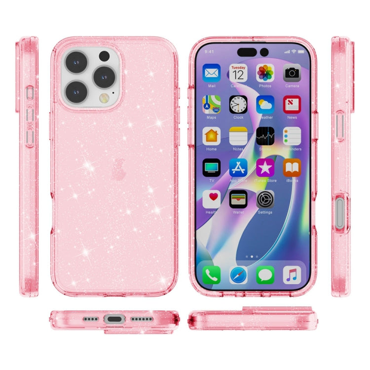 Shockproof Terminator Glitter Powder Phone Case, For iPhone 16 Pro Max, For iPhone 16 Pro��������...